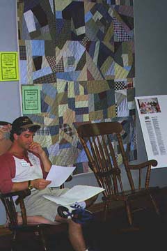 Dave on the job at the show
