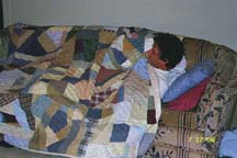 Dave under quilt (8KB)