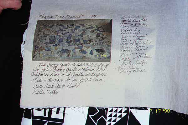 Quilt Label