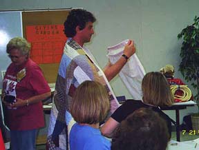 Wrapped in his quilt